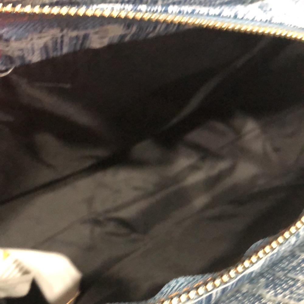 Stylish Denim Blue Quilt Satchel Bag - Picture 7 of 7